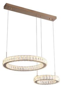 LED závesné svietidlo 4200 lm 3000K zlaté s krištáľovým efektom Zuma Line GIRONA MD3713-2-3GT