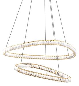 LED závesné svietidlo 4400 lm 2700-6000K zlaté s diaľkovým ovládačom Zuma Line ATHESA MD3169-2-3GT