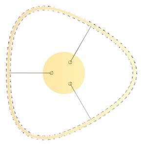 LED závesné svietidlo 3000 lm 2700-6000K zlaté s diaľkovým ovládačom Zuma Line ATHESA MD3169-1-3GT