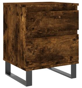 Nočný stolík dymový dub 40x35x50 cm kompozitné drevo