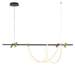 LED závesné svietidlo 5000 lm 3000+4000+6000K čierno zlaté Zuma Line BALBO 2200277L