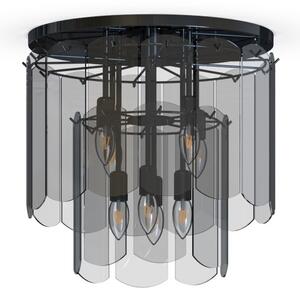 Stropné svietidlo 43 cm 8x E14 čierna chromová Zuma Line NIRA MX3523-8M-EBCN