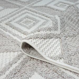 Dekorstudio Moderný okrúhly koberec LINDO 8875 - béžový Priemer koberca: 200cm