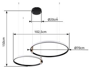Globo 67300H - LED Stmievateľný luster na lanku COCO LED/55W/230V 2700-6000K + DO