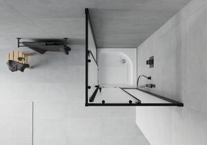 Mexen Rio štvorcová sprchová kabína 70 x 70 cm, inovať, čierna + závesný bidet Rio, biela- 860-070-070-70-30-4510