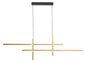 LED závesné svietidlo 1600 lm 3000+4000+6000K zlaté Zuma Line EDGE 22008P-BK/GD