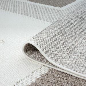 Dekorstudio Moderný okrúhly koberec LINDO 8877 - béžový Priemer koberca: 200cm