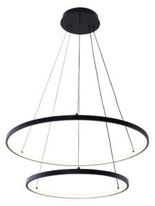 LED závesné svietidlo 2000 lm 3000+4000+6000K čierne Zuma Line BRENO 18140BK-2