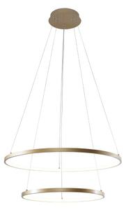 LED závesné svietidlo 2500 lm 3000+4000+6000K zlaté Zuma Line BRENO 18140GD-2