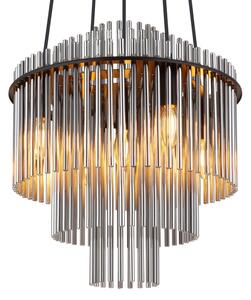 Globo 15698H2 - Luster na lanku GORLEY 5xE14/40W/230V čierna