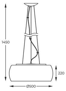 Závesné svietidlo 6x G9 dymová chrómová Zuma Line Crystal P0076-06X-F4FZ