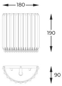 Nástenné svietidlo 1x G9 strieborné Zuma Line PRINCE W0360-01A-B5AC