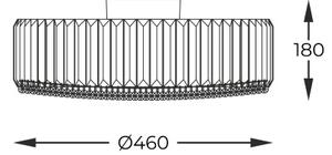 Stropné svietidlo 46 cm 5x G9 strieborné Zuma Line PRINCE C0360-05B-F4AC
