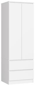 Ak furniture Šatníková skriňa Star 60 cm biela