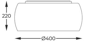Stropné svietidlo 40 cm 5x G9 dymová chrómová Zuma Line Crystal C0076-05L-F4FZ