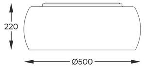 Stropné svietidlo 50 cm 6x G9 dymová chrómová Zuma Line Crystal C0076-06X-F4FZ