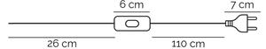 ONLI - Stolná lampa BRUCE 1xE27/15W/230V 52 cm matný chróm