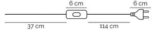 ONLI - Stolná lampa MAIDA 1xE27/15W/230V 38 cm hnedá
