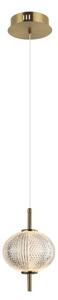 LED závesné svietidlo 500 lm 3000K mosadzná ITALUX Lazie PND-29038-1-GD