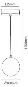 Rabalux 70120-LED Luster do 1-fáz. lišt. sys. LiTrack LED/5W/24V 4000K