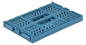 Modrý plastový úložný box 21x14.5x8 cm – Homéa
