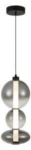 LED závesné svietidlo 2686 lm 3000K dymová ITALUX Sonte PND-24352V-24W-BK-SG