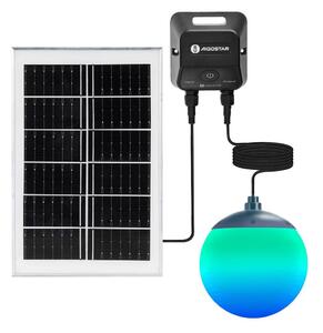 Aigostar-LED RGBW Solárny luster MESH 20W/3,7V 4000 mAh 2700K-6500K IP65 pr. 15 cm