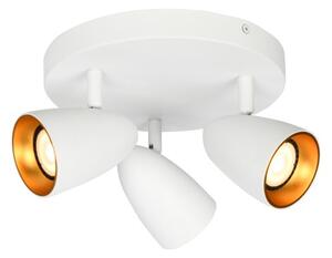 Bodové svietidlo stropné / spot 3x GU10 biela ITALUX Tino SPL-36748-3R-WH-GD