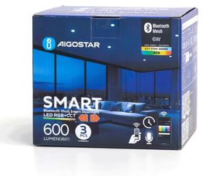 Aigostar-SADA 3xLED RGBW Stm. podhľ. svietidlo MESH 6W/230V 2700K-6500K pr.11,5cm