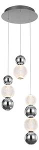 LED závesné svietidlo 1300 lm 3000K chrómová ITALUX Oter PND-83728-21W-3K-CH