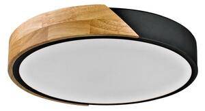 LED stropné svietidlo 32 cm 2400 lm 3000K drevo/čierna ITALUX Nastro PLF-13186-BK-WO