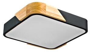 LED stropné svietidlo 2400 lm 3000K drevo/čierna ITALUX Santer PLF-13187-BK-WO