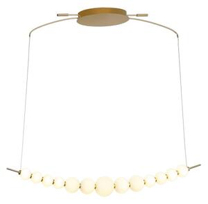 LED závesné svietidlo 3100 lm 3000K zlatá/biela ITALUX Ronza PND-36472-37W-3K-GD