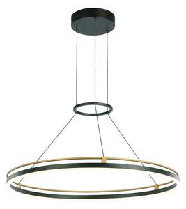 LED závesné svietidlo 1500 lm 3000K čierna ITALUX Merlot PND-54638R-28W-3K-BK-GD