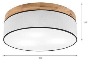Brilagi - LED Stropné svietidlo BELLADONNA 3xE27/15W/230V pr. 50 cm biela/dub