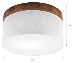 Brilagi - LED Stropné svietidlo BELLADONNA 1xE27/15W/230V pr. 30 cm biela/dub čerešňa