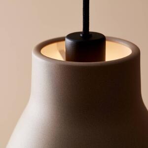 Závesná lampa Gong, Ø 25 cm, piesková farba