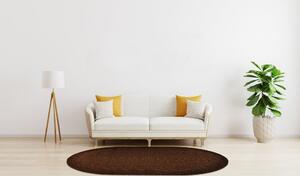 Vopi koberce Kusový koberec Eton hnedý ovál - 120x170 cm