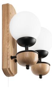 Brilagi - LED Nástenné svietidlo COTTAGE 2xG9/40W/230V dub/biela