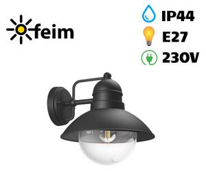 Philips 17237/30/PN Hoverfly nástenné svietidlo čierne 1x E27 IP44