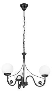 Brilagi - LED Luster na reťazi COTTAGE 3xG9/40W/230V čierna/biela