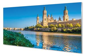 Nástenný panel  Španielsko Katedrála rieky 100x50 cm