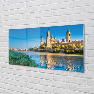 Nástenný panel  Španielsko Katedrála rieky 100x50 cm