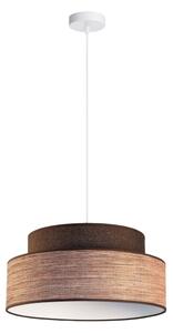 Luster na lanku GRACE 1xE27/60W/230V pr. 40 cm hnedá/béžová