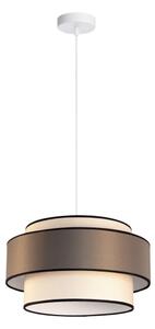 Luster na lanku GRACE 1xE27/60W/230V pr. 40 cm krémová/hnedá