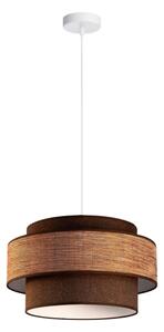 Luster na lanku GRACE 1xE27/60W/230V pr. 40 cm hnedá/béžová