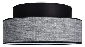 Stropné svietidlo GRACE 1xE27/60W/230V pr. 40 cm čierna/šedá