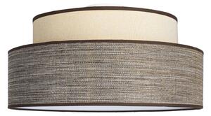 Stropné svietidlo GRACE 1xE27/60W/230V pr. 40 cm krémová/hnedá
