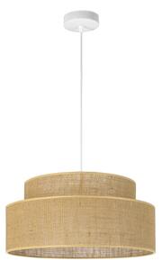 Luster na lanku BOHO 1xE27/60W/230V pr. 40 cm béžová