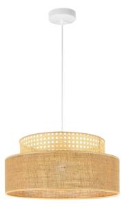 Luster na lanku BOHO 1xE27/60W/230V pr. 40 cm ratan